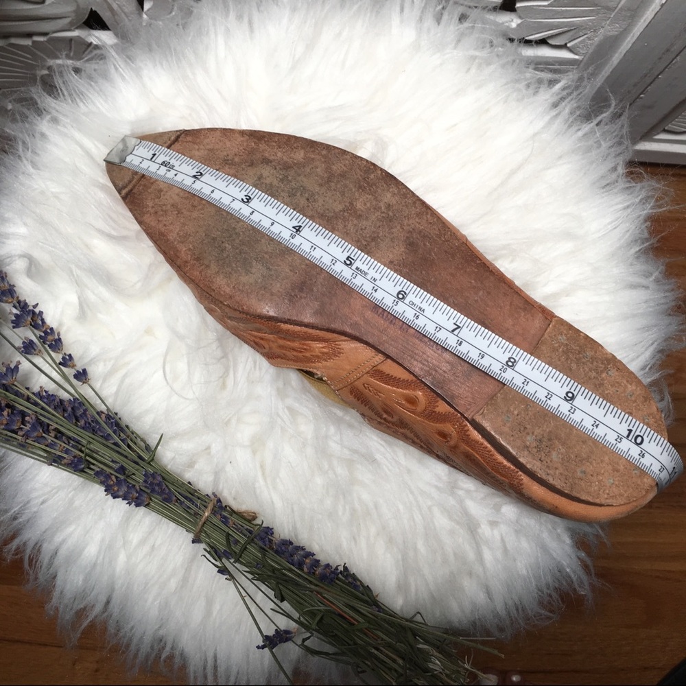 SOLD • Vintage tooled leather pointy toe western - Picture 6 of 8